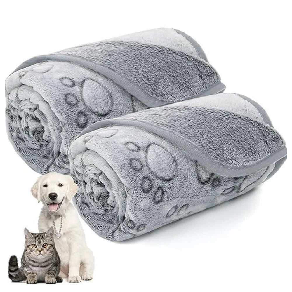 Winter Soft Dog Blanket – Washable & Cozy for Cats and Dogs