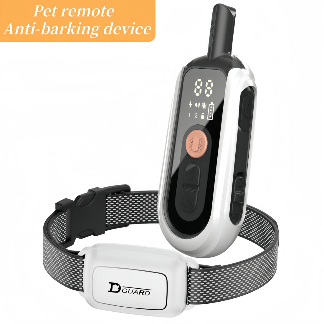 Rechargeable Waterproof Dog Bark Collar – Adjustable Training Device
