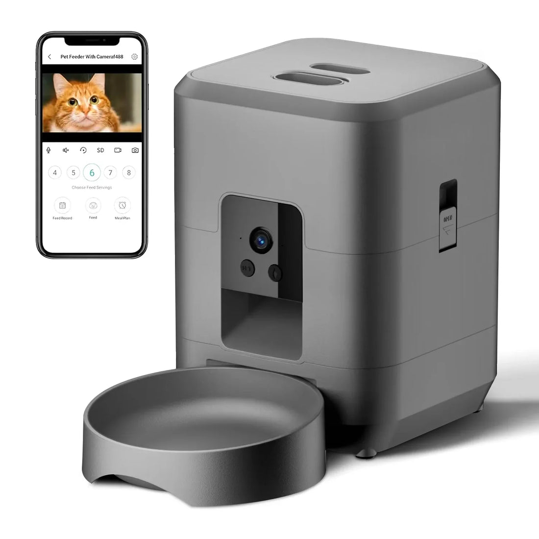2L Smart Pet Feeder with Camera