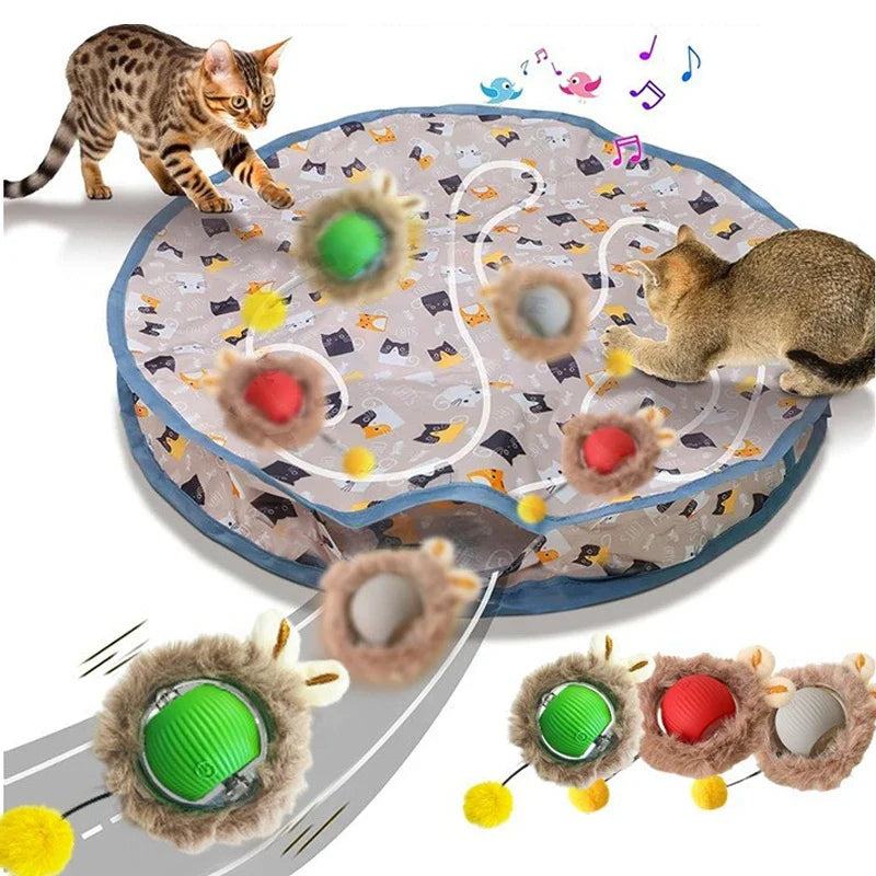 Smart Interactive Cat Toy Ball – Motion Activated Rolling Toy for Cats